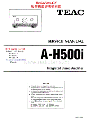 Teac-AH500I-int-sm维修电路原理图.pdf
