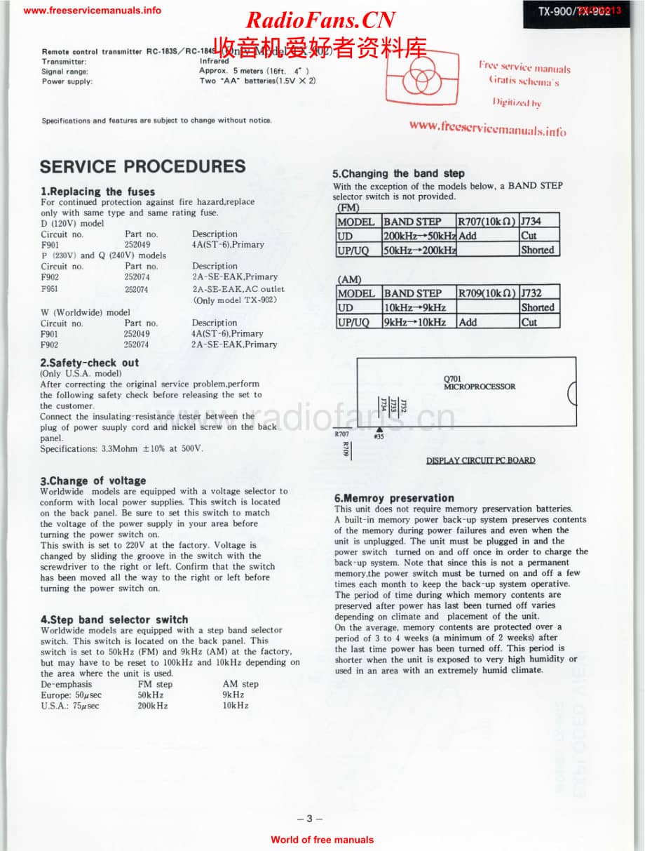 Onkyo-TX900-rec-sch维修电路原理图.pdf_第3页