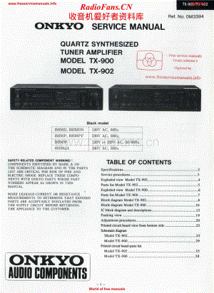 Onkyo-TX900-rec-sch维修电路原理图.pdf