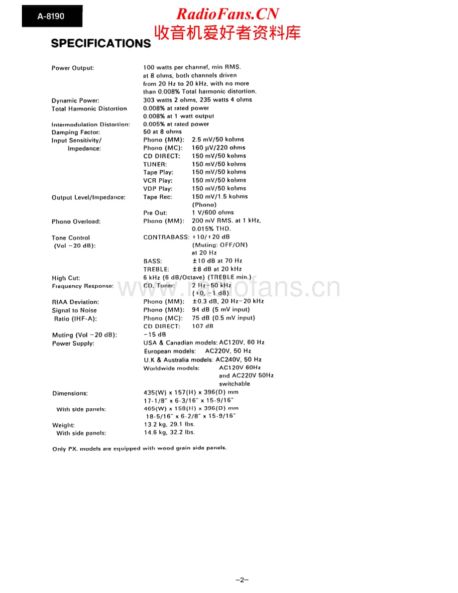 Onkyo-A8190-int-sm维修电路原理图.pdf_第2页