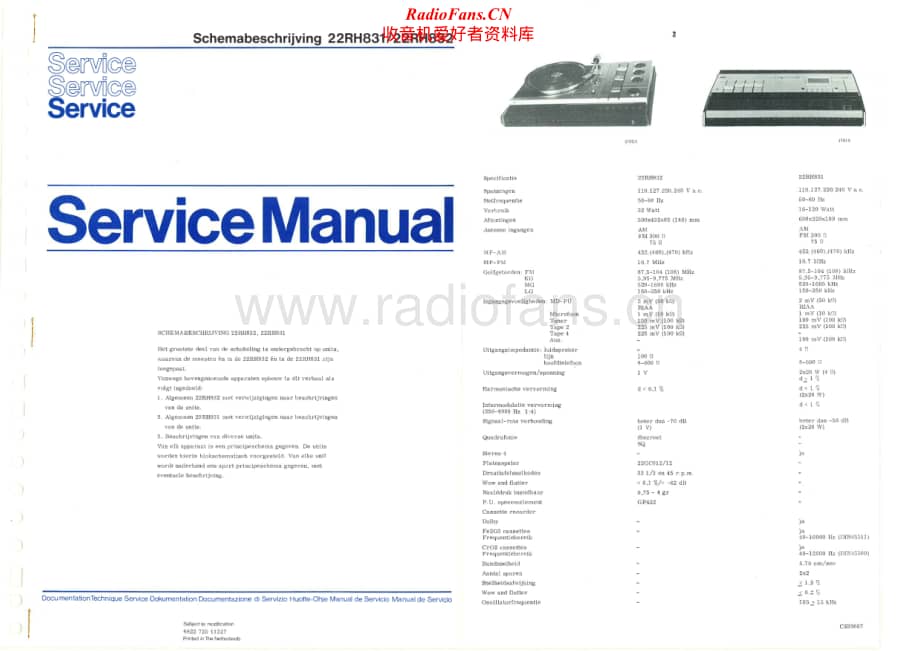 Philips-RH831-mc-sm维修电路原理图.pdf_第1页