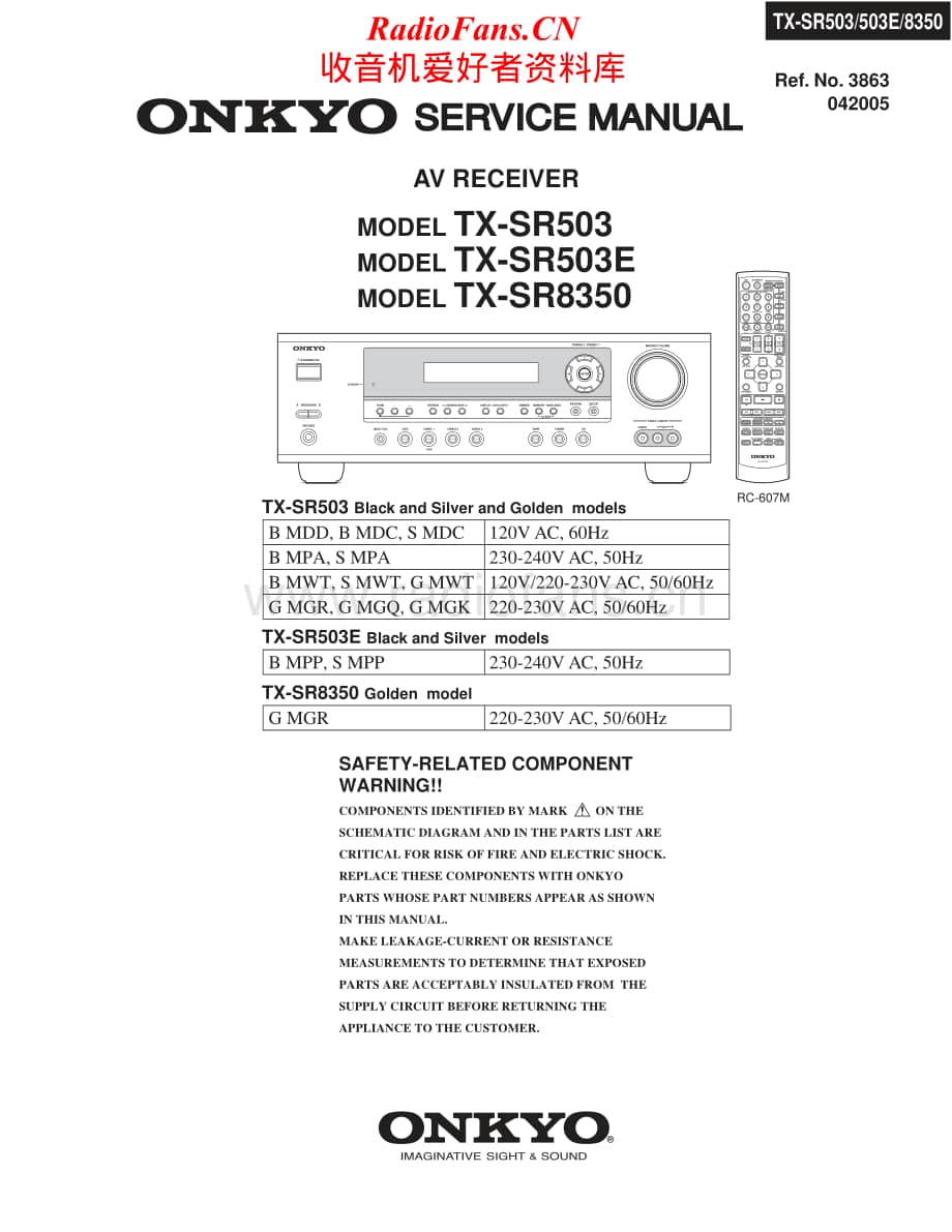 Onkyo-TXSR503-avr-sm维修电路原理图.pdf_第1页