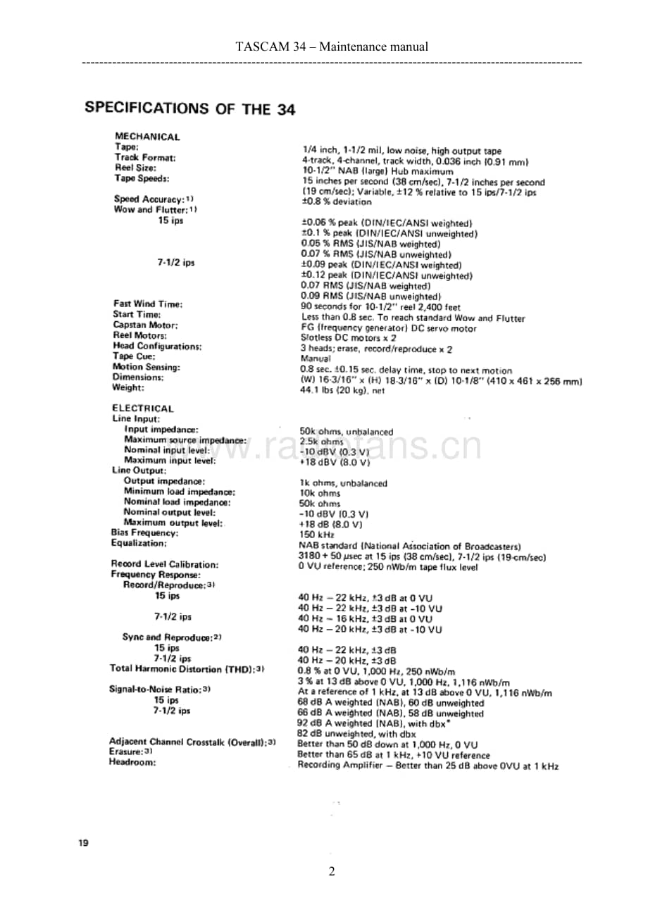 Teac-Tascam34-tape-sm维修电路原理图.pdf_第3页