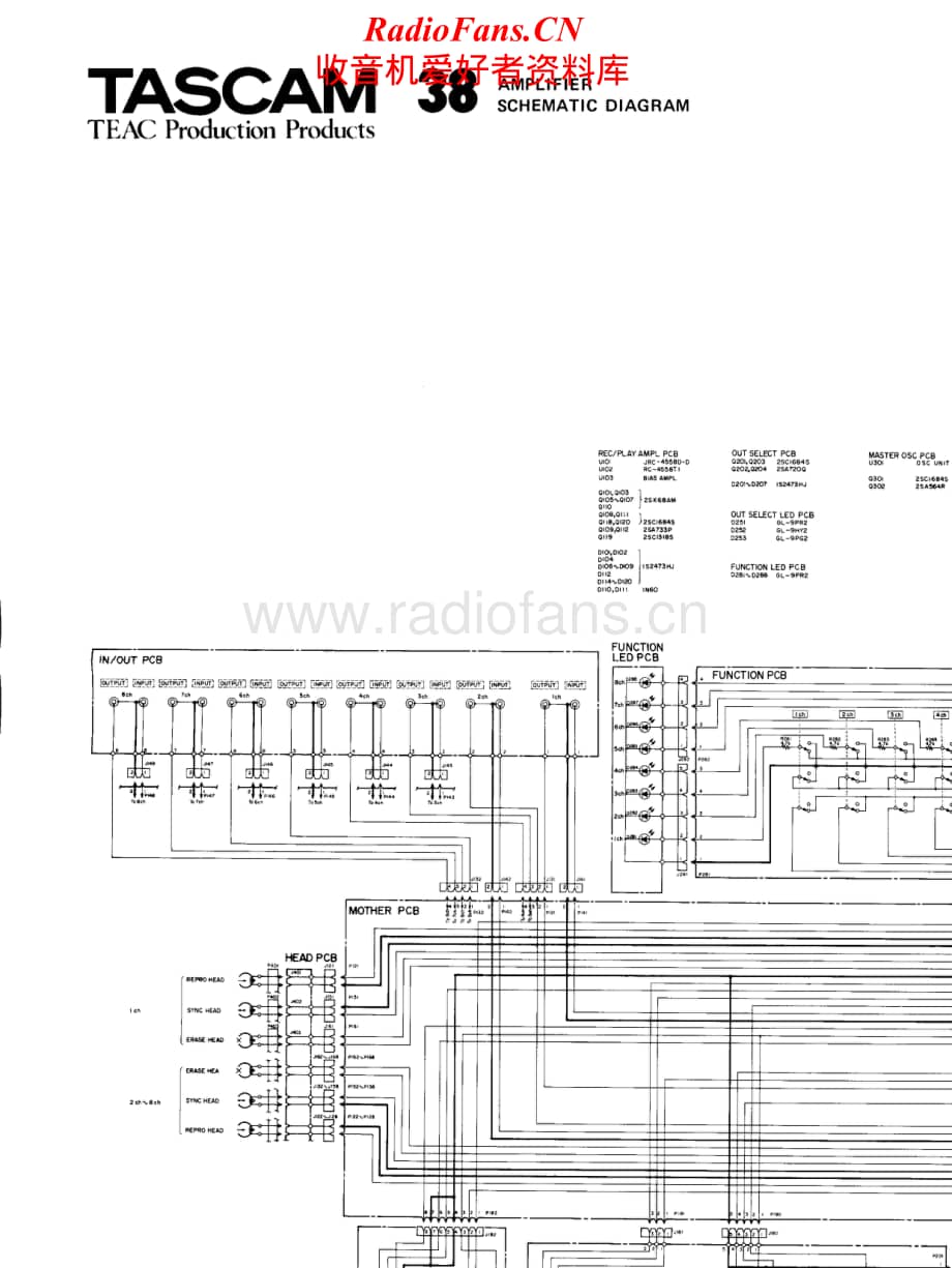 Teac-Tascam38-int-sch维修电路原理图.pdf_第1页