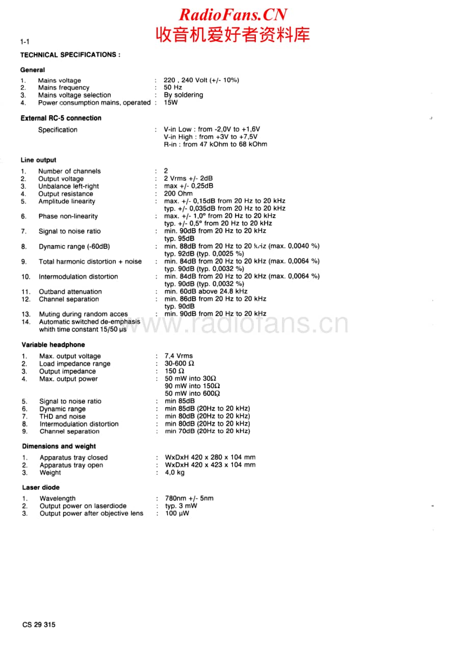 Philips-CD624-cd-sm维修电路原理图.pdf_第2页