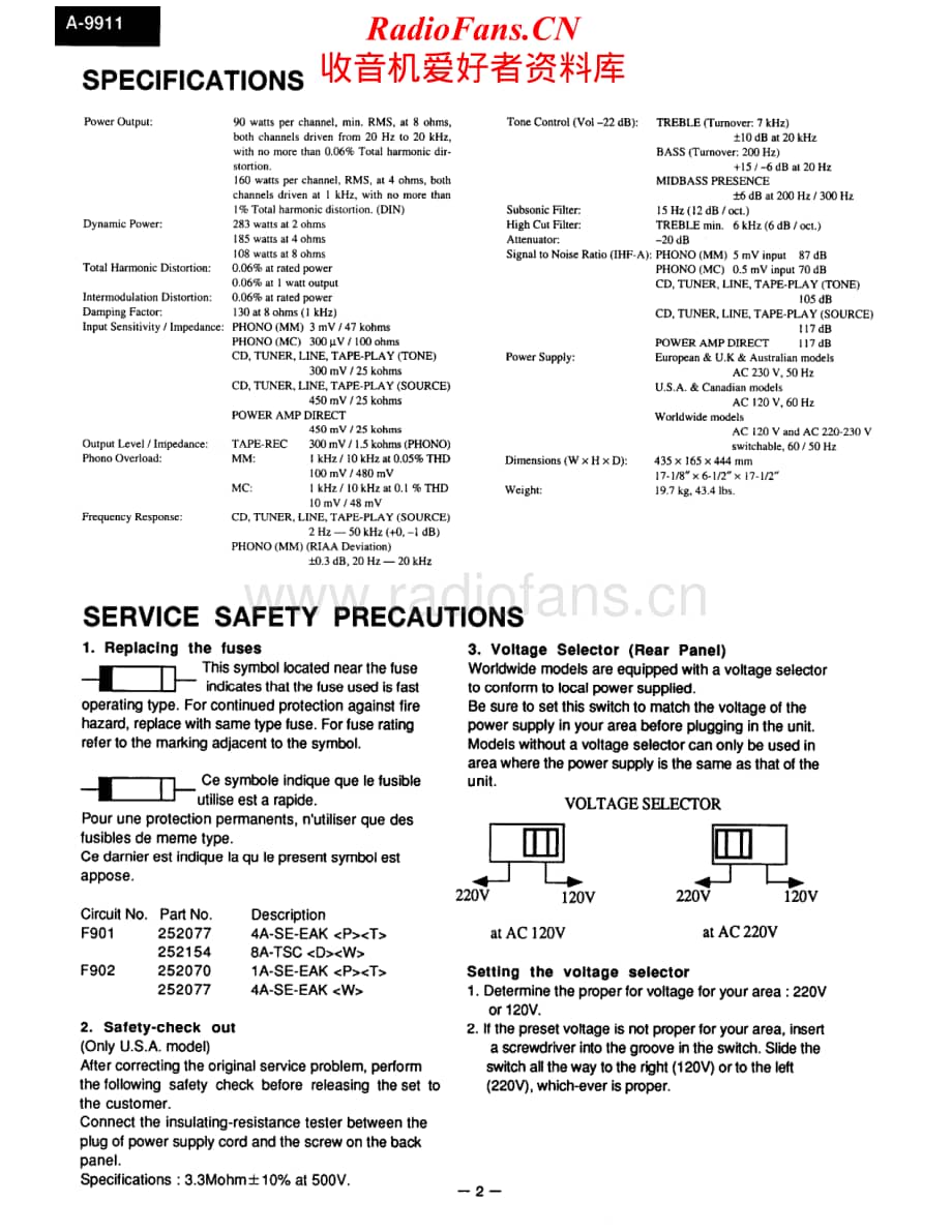 Onkyo-A9911-int-sm维修电路原理图.pdf_第2页