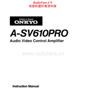 Onkyo-ASV610PRO-avr-om维修电路原理图.pdf