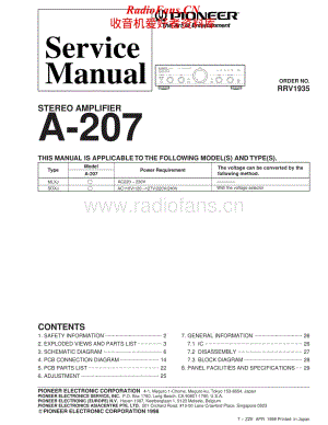 Pioneer-A207-int-sm维修电路原理图.pdf