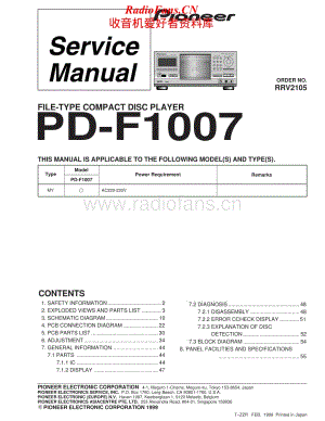 Pioneer-PDF1007-cd-sm维修电路原理图.pdf