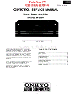 Onkyo-M5150-pwr-sm维修电路原理图.pdf