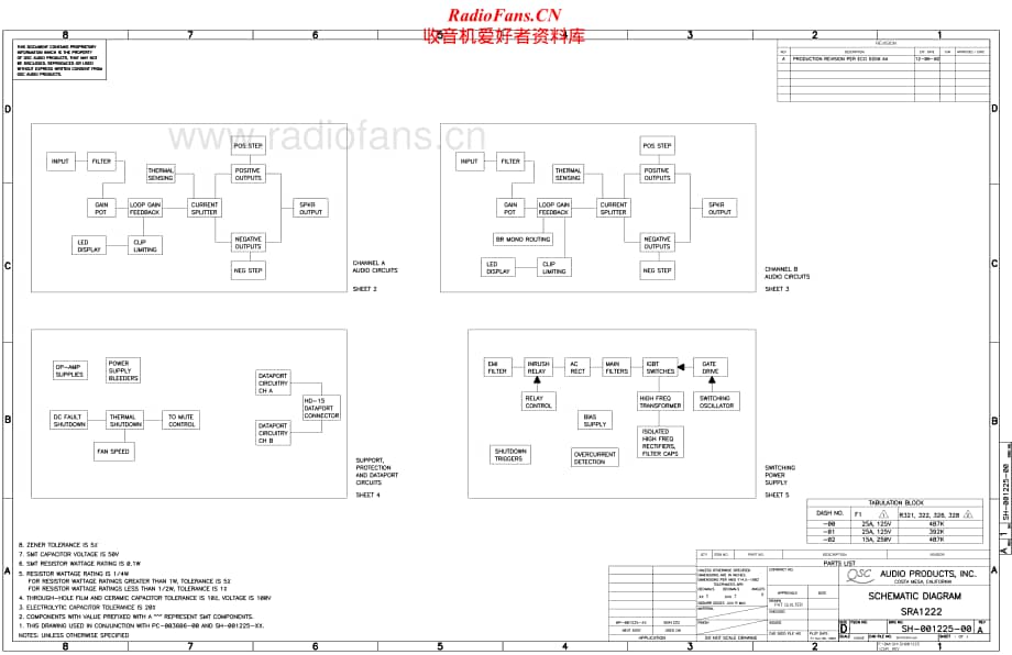 QSC-SRA1222-pwr-sch维修电路原理图.pdf_第1页