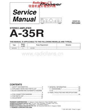 Pioneer-A35R-int-sm维修电路原理图.pdf