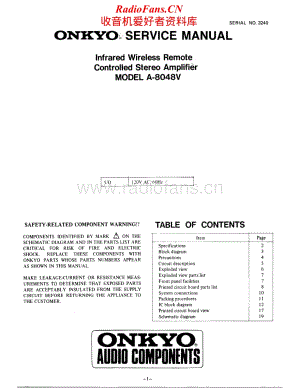 Onkyo-A8048V-int-sm维修电路原理图.pdf