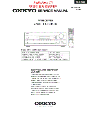 Onkyo-TXSR506-av-sm维修电路原理图.pdf