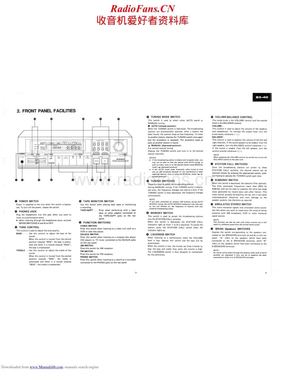 Pioneer-SX40solidstate-rec-sm维修电路原理图.pdf_第3页