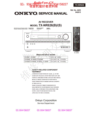 Onkyo-TXNR626-avr-sm维修电路原理图.pdf