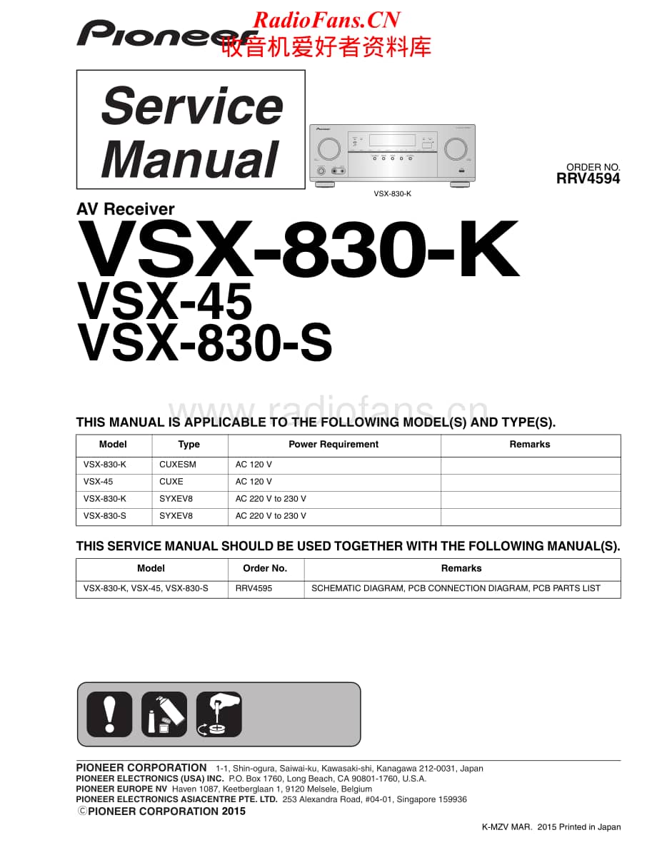 Pioneer-VSX830K-avr-sm维修电路原理图.pdf_第1页