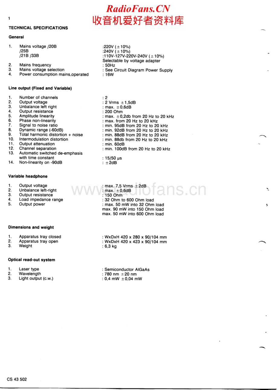 Philips-CD850II-cd-sm维修电路原理图.pdf_第2页