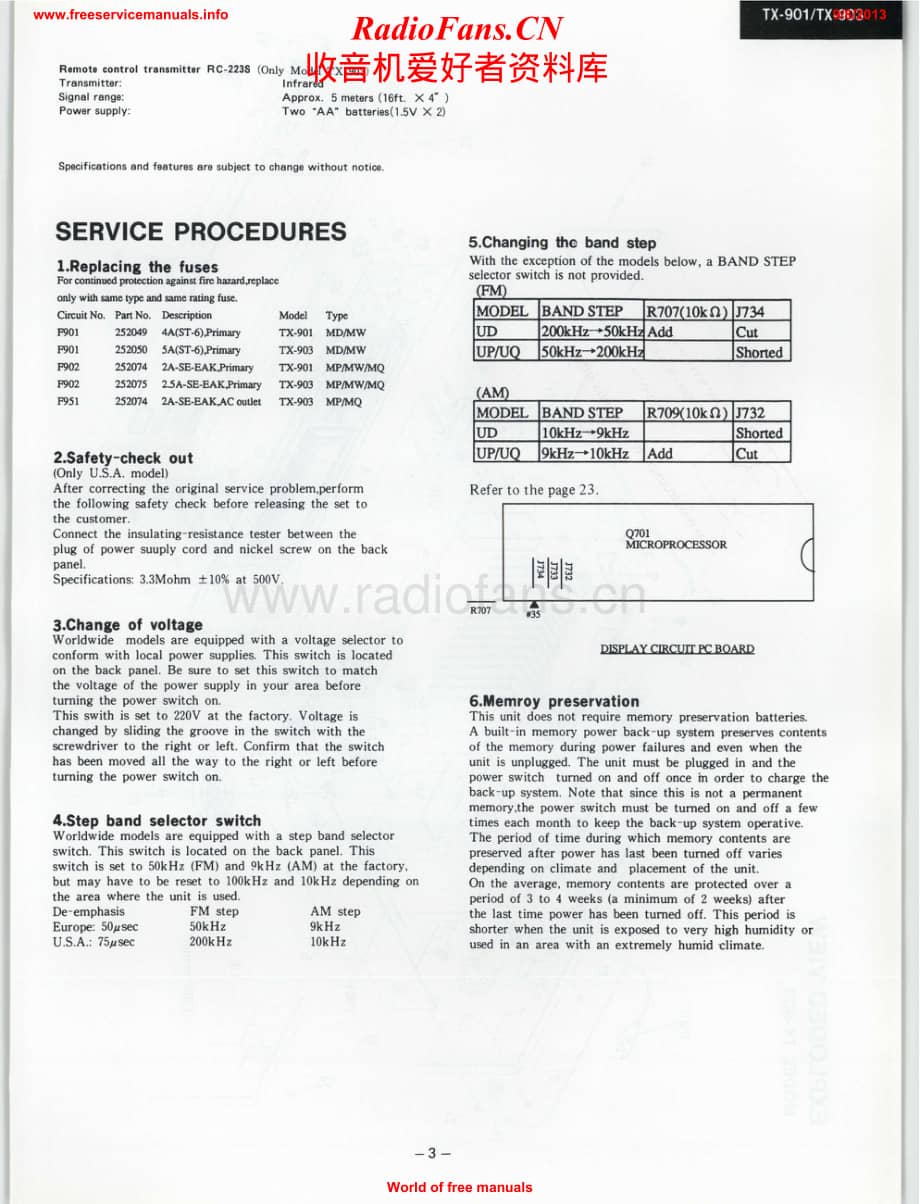 Onkyo-TX901-rec-sch维修电路原理图.pdf_第3页