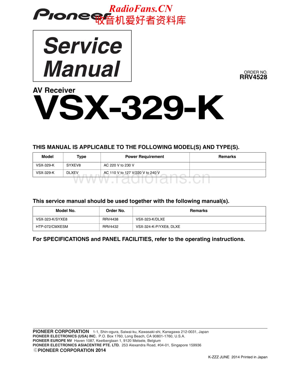 Pioneer-VSX329K-avr-sm维修电路原理图.pdf_第1页