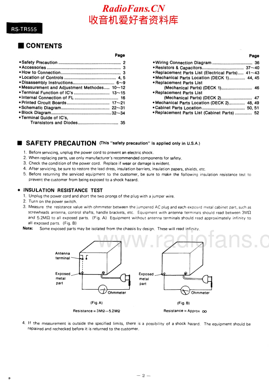 Technics-RSTR555-tape-sm维修电路原理图.pdf_第2页