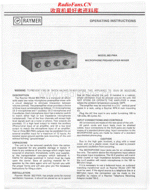 UniversitySound-802PMA-pre-sm维修电路原理图.pdf