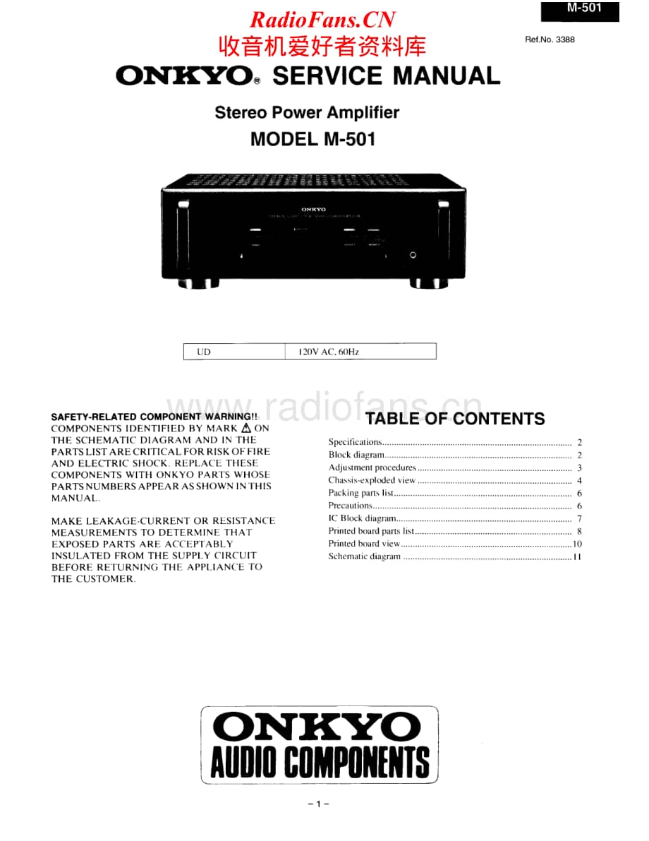 Onkyo-M501-pwr-sm维修电路原理图.pdf_第1页
