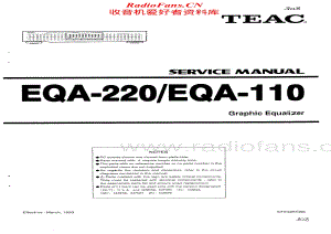 Teac-EQA110-eq-sm维修电路原理图.pdf
