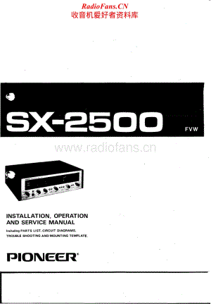 Pioneer-SX2500-rec-sm维修电路原理图.pdf