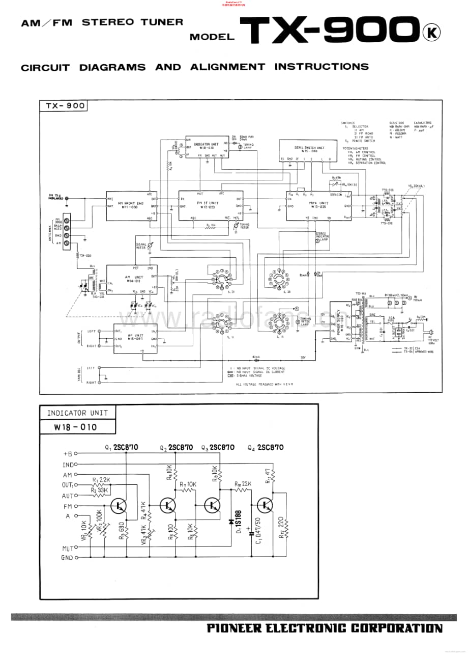 Pioneer-TX900-tun-sch维修电路原理图.pdf_第1页