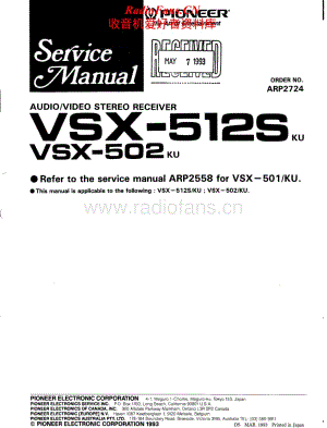 Pioneer-SX512S-rec-sm维修电路原理图.pdf