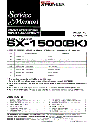 Pioneer-SX1500BK-rec-sm维修电路原理图.pdf