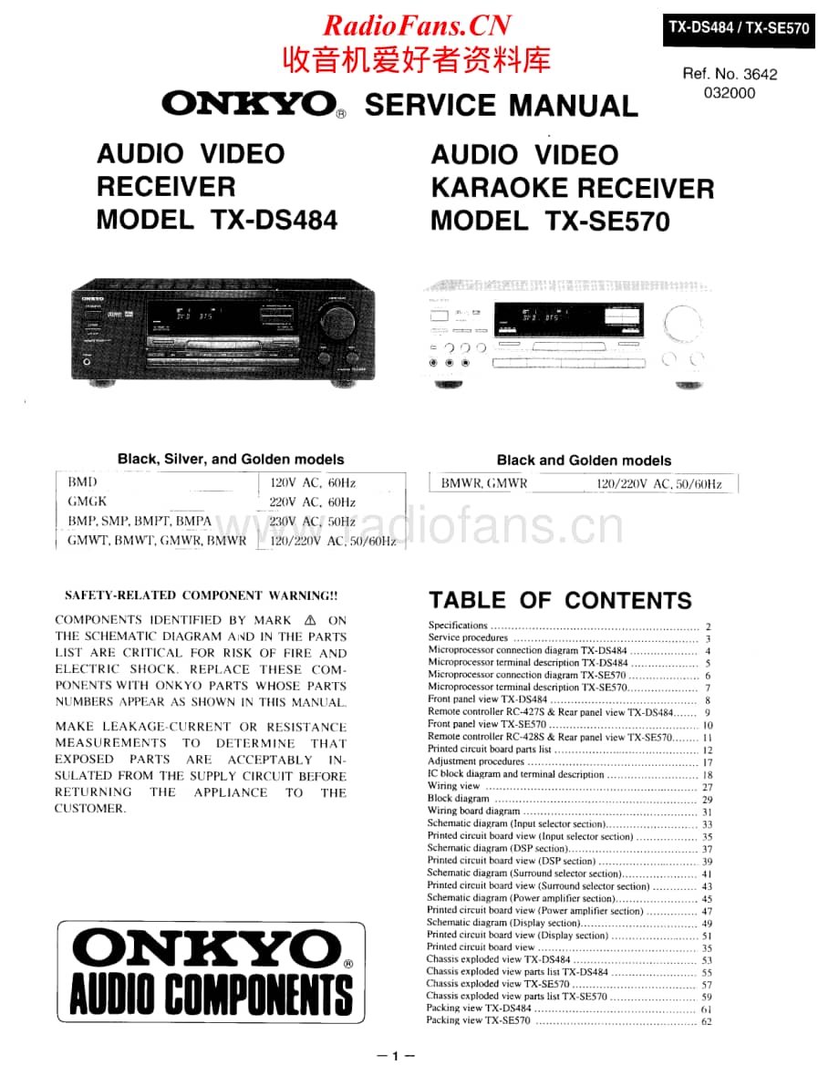 Onkyo-TXDS484-avr-sm维修电路原理图.pdf_第1页