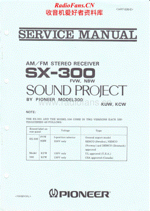 Pioneer-SX300-rec-sm维修电路原理图.pdf