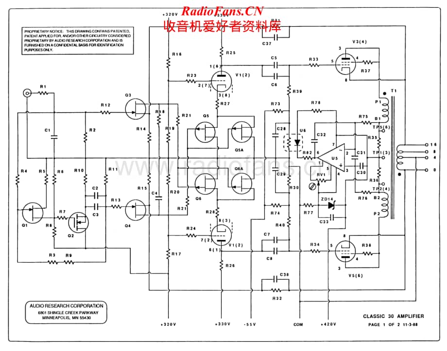 AcousticResearch-Classic30-pwr-sch维修电路原理图.pdf_第1页