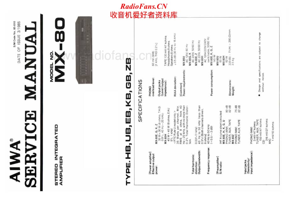 Aiwa-MX80-int-sm维修电路原理图.pdf_第1页