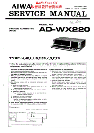 Aiwa-ADWX220-tape-sm维修电路原理图.pdf