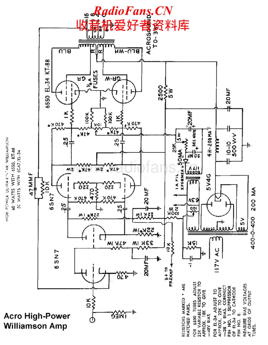 Acrosound-HPULWilliams-pwr-sch1维修电路原理图.pdf_第1页