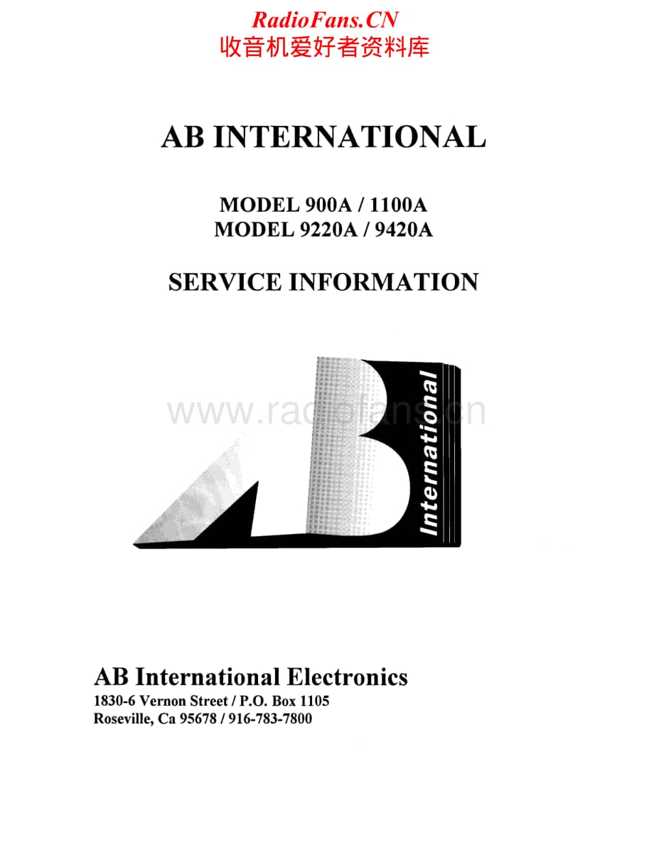 ABInternational-1100A-pwr-sm维修电路原理图.pdf_第1页