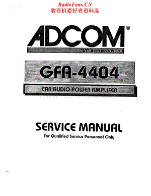Adcom-GFA4404-cpwr-sm维修电路原理图.pdf