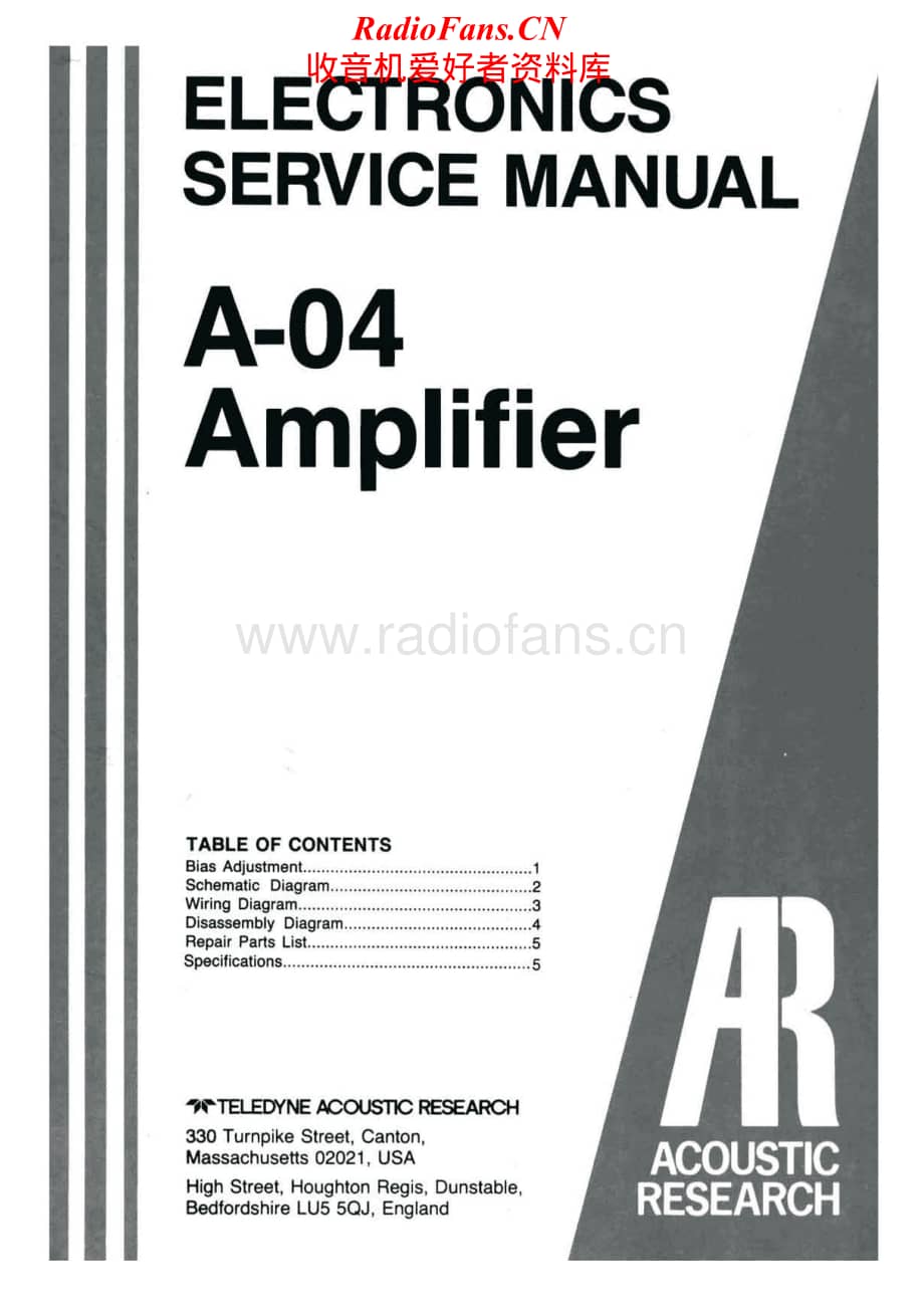 AcousticResearch-A04-int-sm维修电路原理图.pdf_第1页