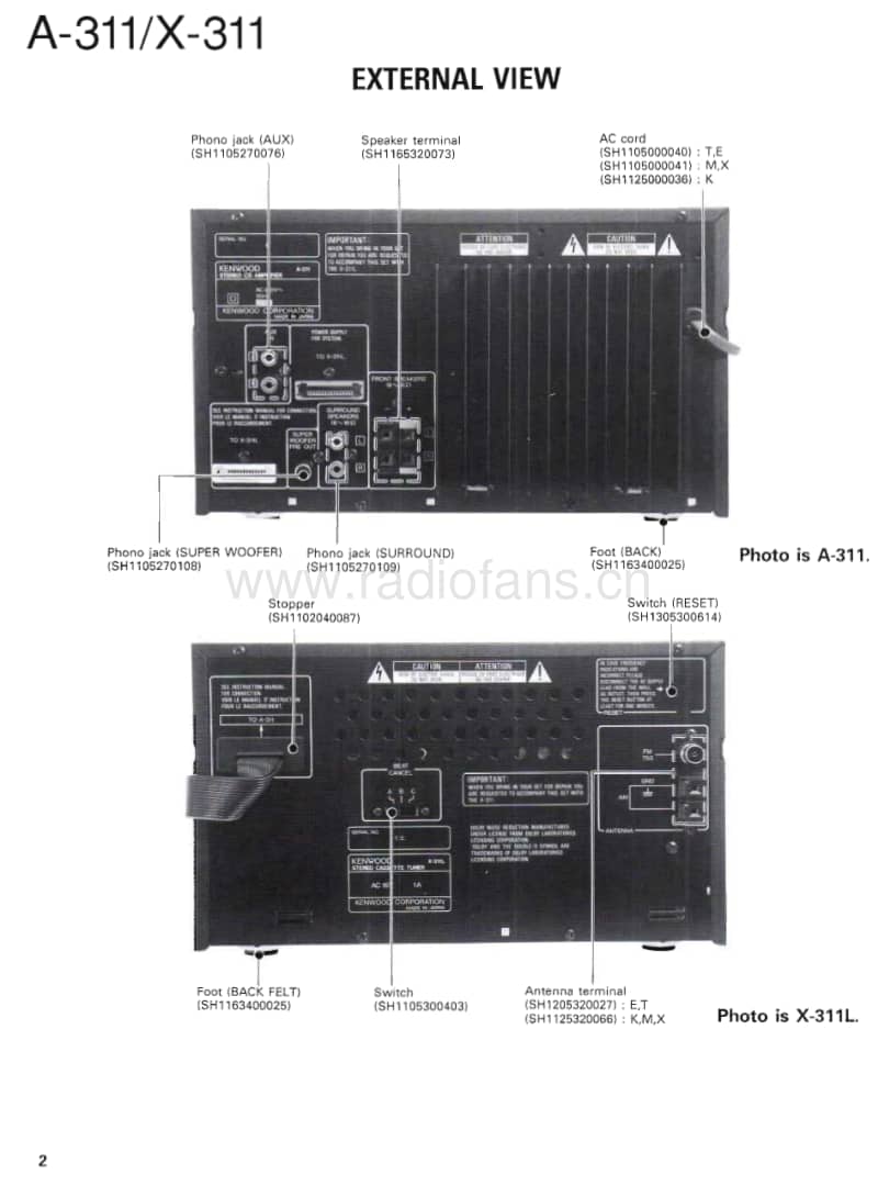 Kenwood-X-311-Service-Manual电路原理图.pdf_第2页
