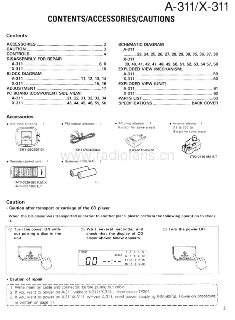 Kenwood-X-311-Service-Manual电路原理图.pdf_第3页