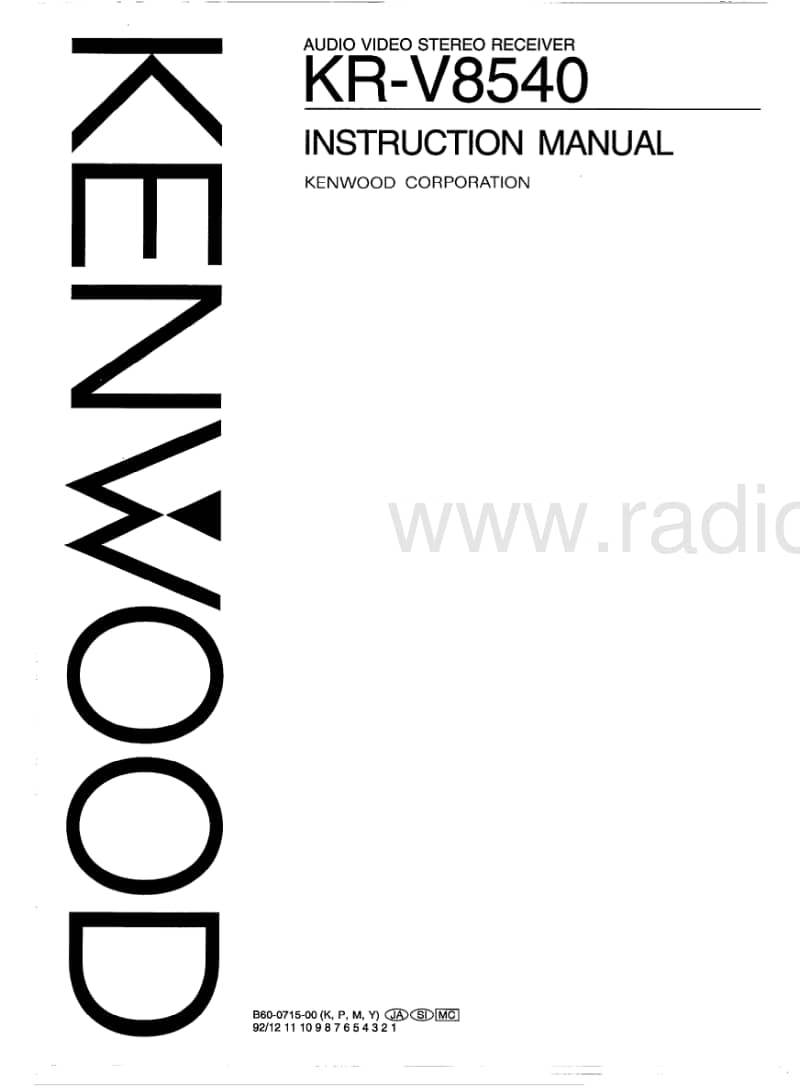 Kenwood-KRV-8540-Owners-Manual电路原理图.pdf_第1页