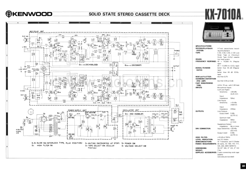 Kenwood-KX-7010-A-Service-Manual电路原理图.pdf_第1页