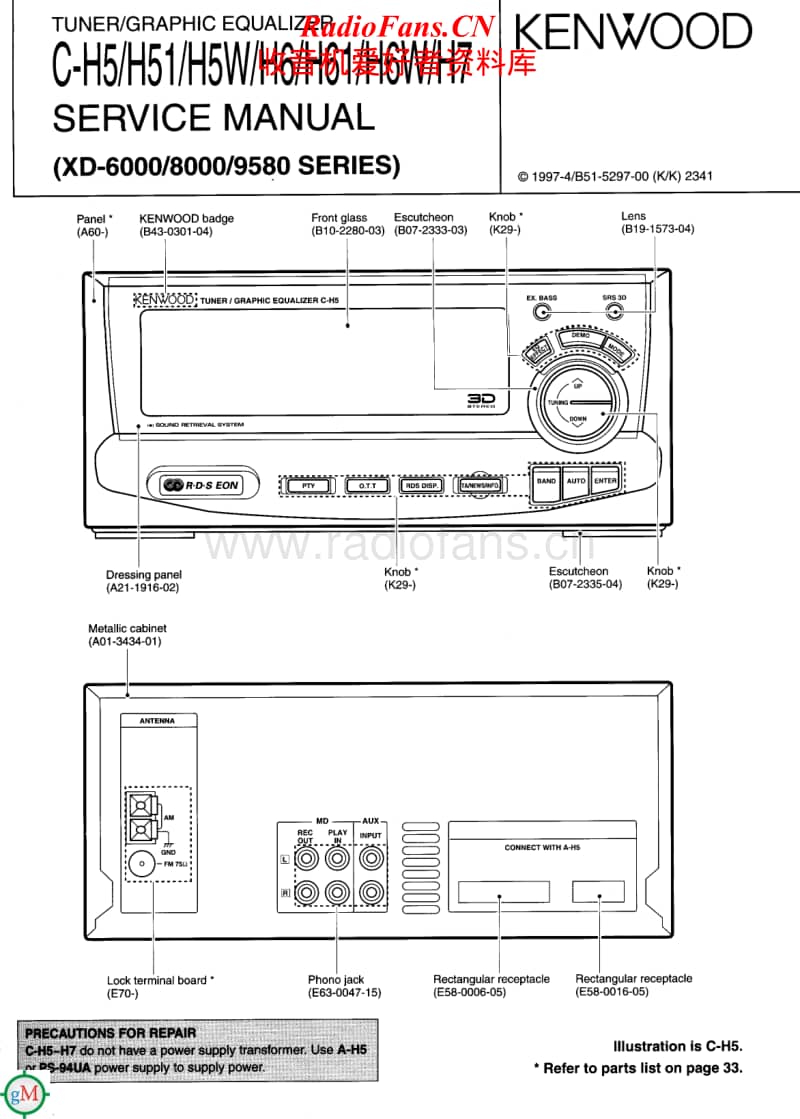 Kenwood-CH-61-Service-Manual电路原理图.pdf_第1页