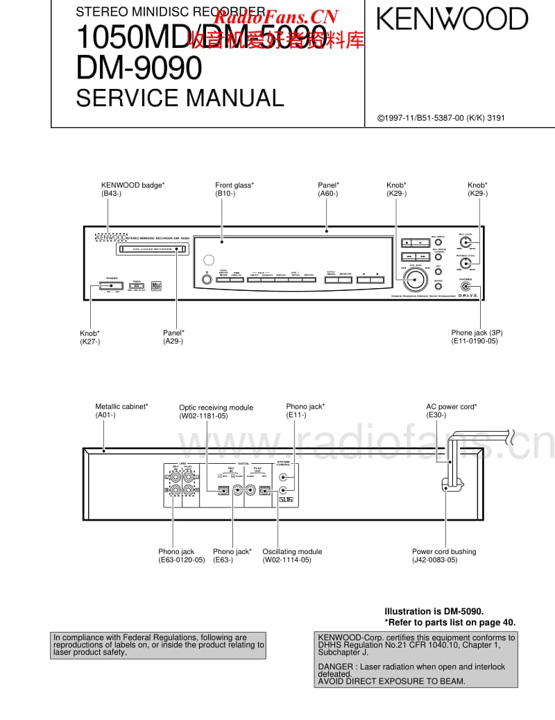 Kenwood-DM-5090-Service-Manual电路原理图.pdf_第1页