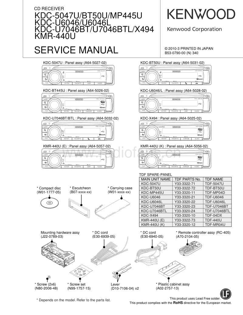 Kenwood-KDCBT-50-U-Service-Manual电路原理图.pdf_第1页