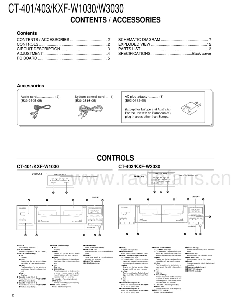 Kenwood-KXFW-3030-Service-Manual电路原理图.pdf_第2页