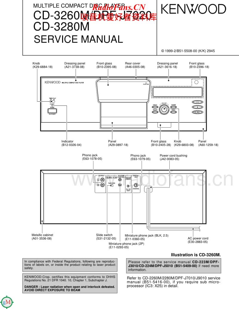 Kenwood-DPFJ-7020-Service-Manual电路原理图.pdf_第1页